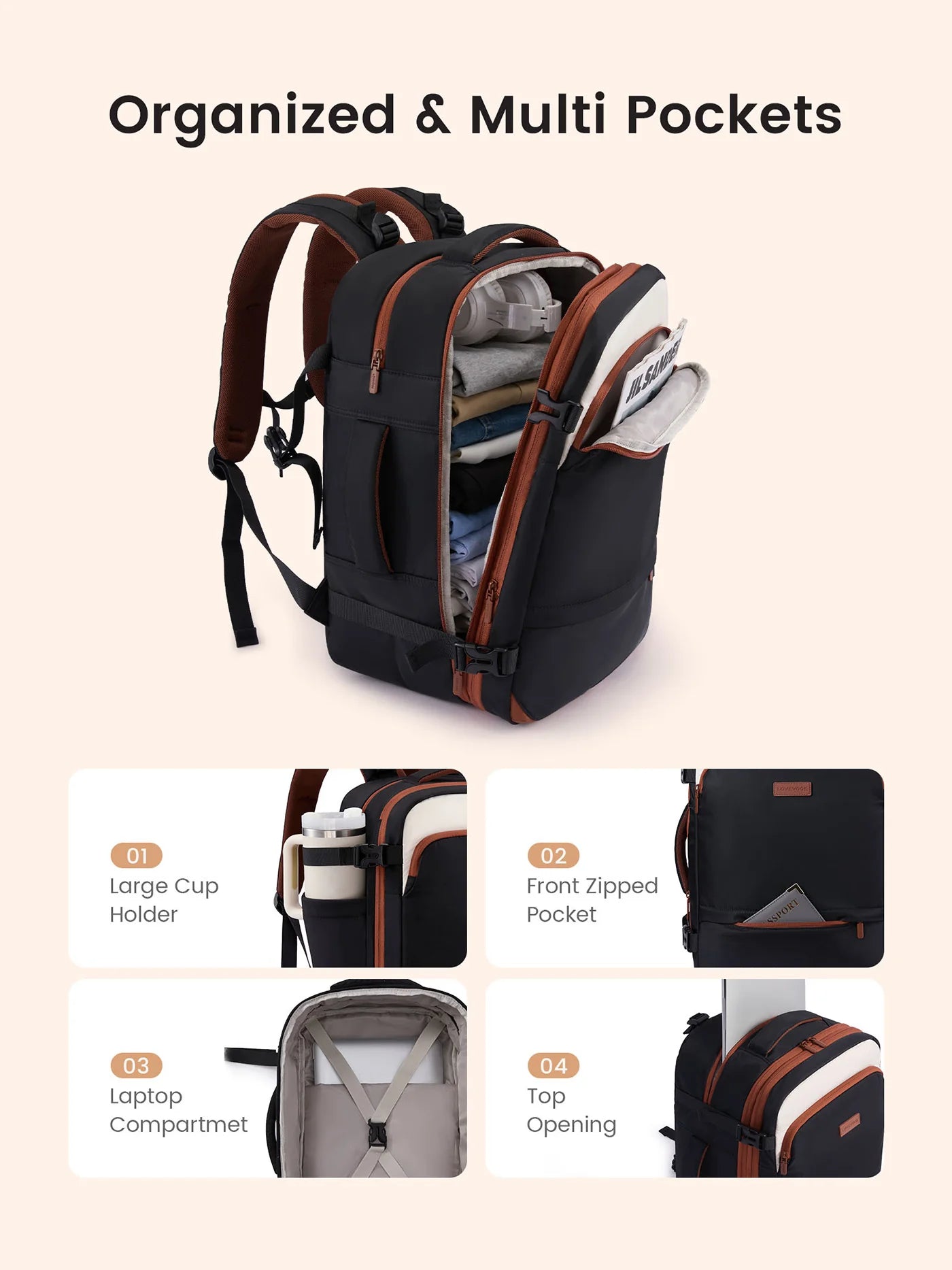 Carry On Backpack 45L/55L