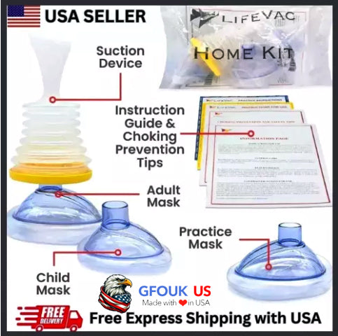 Lifevac  Anti-Choking Device  Adult and Child Non-Invasive Choking First Aid