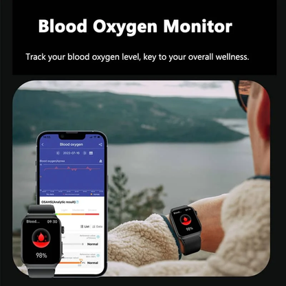Blood Glucose Smart Watch ECG+PPG Heart Rate Blood Pressure Health Watches