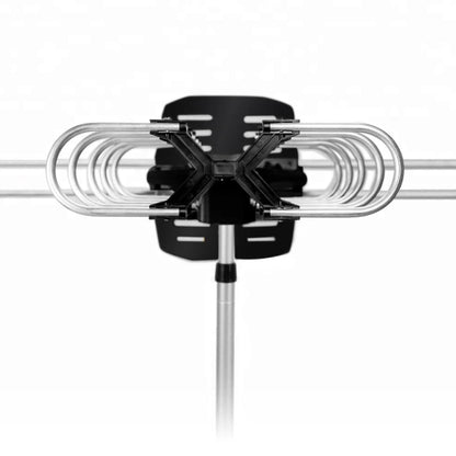2025 Long-Range 360° Rotating Outdoor HD TV Antenna – Digital Reception with Free HD Channels & Motorized Signal Booster