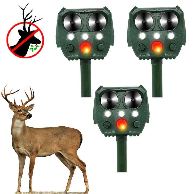 Solar-Powered Ultrasonic Deer Repeller - Protect Your Garden Naturally