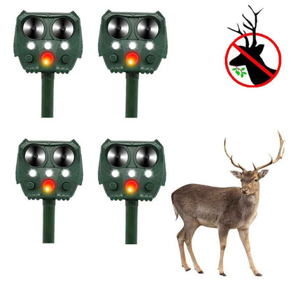 Solar-Powered Ultrasonic Deer Repeller - Protect Your Garden Naturally