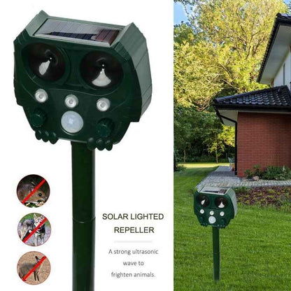 Solar-Powered Ultrasonic Deer Repeller - Protect Your Garden Naturally