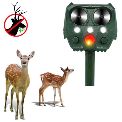 Solar-Powered Ultrasonic Deer Repeller - Protect Your Garden Naturally